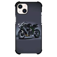 Motorbike Kawasaki Phone Case For iPhone Samsung Galaxy Pixel OnePlus Vivo Xiaomi Asus Sony Motorola Nokia - Motorbike Kawasaki Ninja H2R Black Color On Gray Background