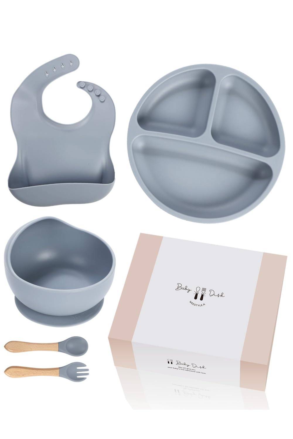 supervised by a nursery Baby tableware with suction baby baby boy WeeSTYLE [Magazine published, teacher] tableware, set, cup, food, tableware, gift,