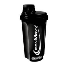IronMaxx Eiweiß Shaker - Night Black 700ml | Proteinshaker mit Drehverschluss, Sieb & Mess-Skala | auslaufsicher, spülmaschinengeeignet & frei vom Weichmacher BPA & DEHP