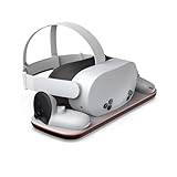 Laddningsdocka för Meta Quest 3S, magnetisk laddningsstation för Quest 3S VR, snabbladdning för headset och kontroller, med 2 uppladdningsbara batterier.
