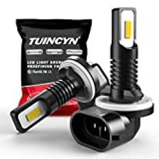 TUINCYN Extremt ljus 881 LED dimglödlampa 75 W 2 400 lumen 886 889 894 896 3570 CSP-Chips dagsljus/DRL ljus vit 6 500 K 12 V-24 V DC (förpackning med 2)