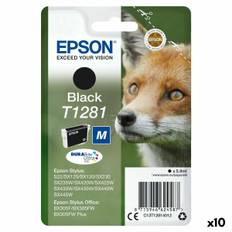 Original bläckpatron för Epson STYLUS S22/SX125/SX235W/420W/425W, OFFICE BX305F svart (paket med 10)