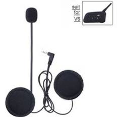 1pc bluetooth hjälm headset mikrofon högtalare intercom bt v6 1200m hållbart universellt tillbehör för motorcykel