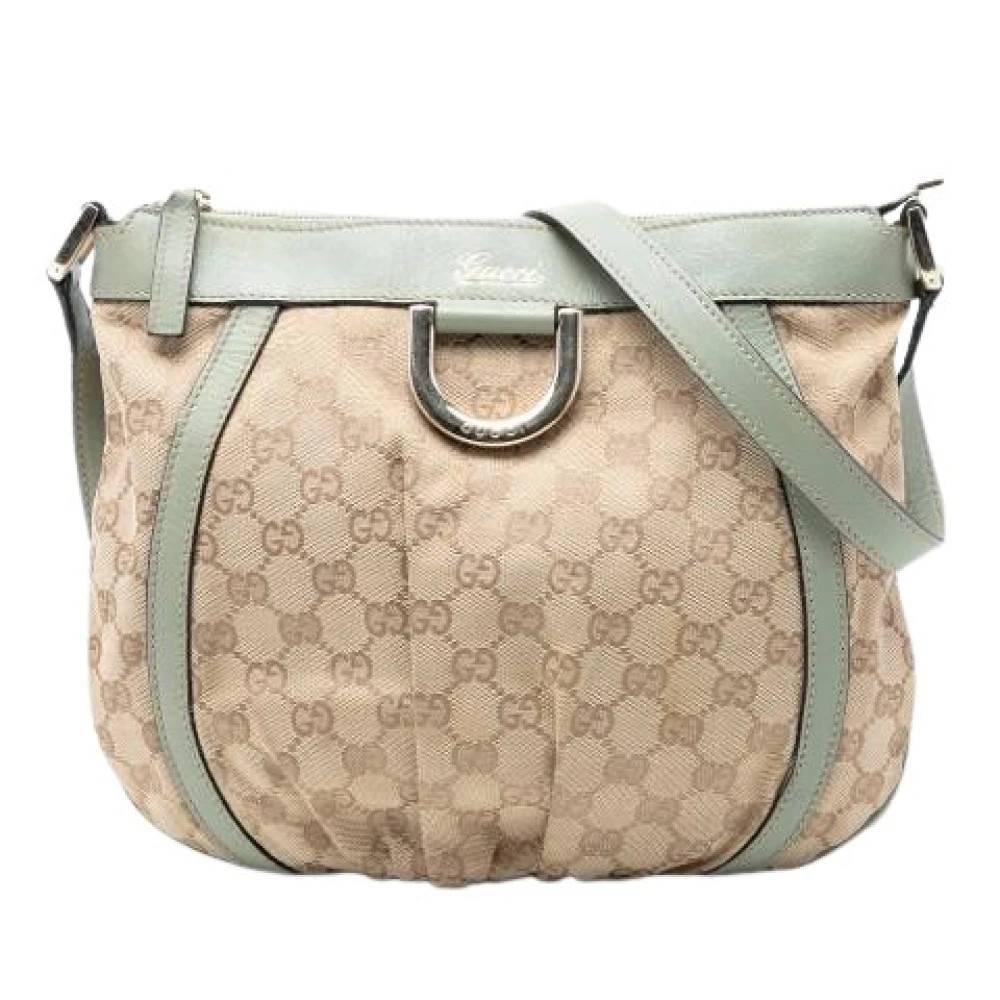 Gucci Vintage Pre-owned Canvas Crossbody Taske - Vintage - Dame - Beige - ONE SIZE - Uld