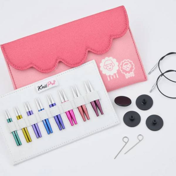 KnitPro Zing Mini Utbytbara Rundstickor Set, 5 cm