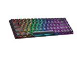 Ranked G65 Guardian 65% | Aluminiumram | Hot Swappable Mekaniskt Gaming Tangentbord | 68 Tangenter RGB LED Bakgrundsbelyst för PC/Mac | QWERTY ANSI US Layout (Svart, Gateron Low Profile Brown)