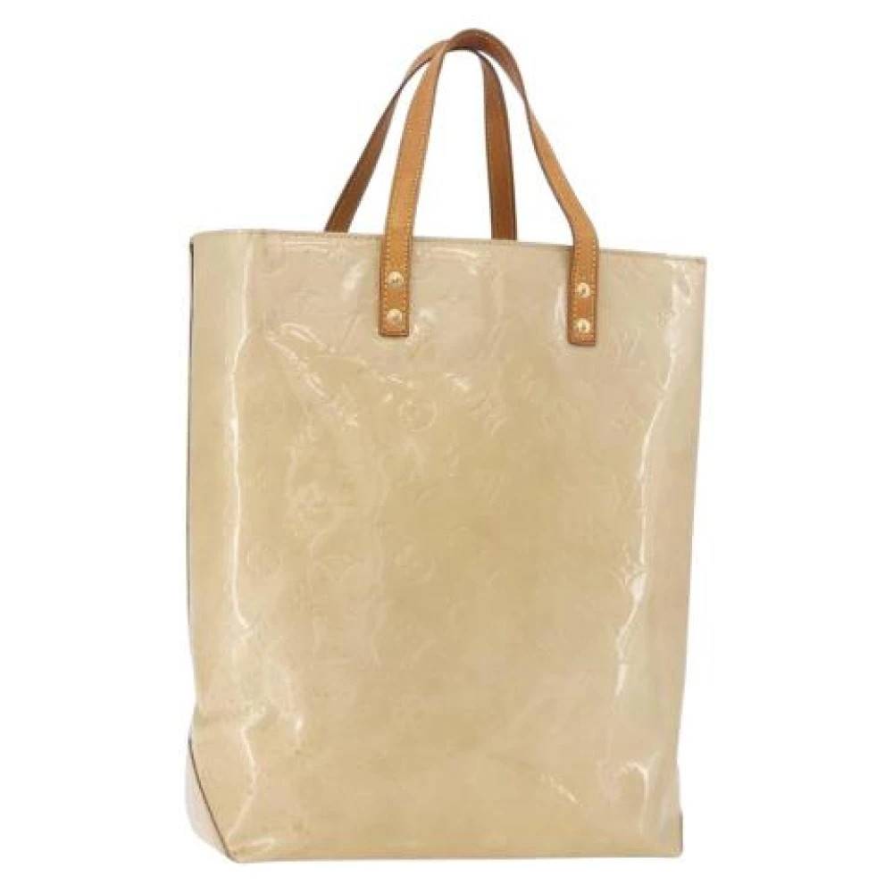 Louis Vuitton Vintage Pre-owned Vintage Patent Leather Tote - Vintage - Dame - Beige - ONE SIZE - Uld