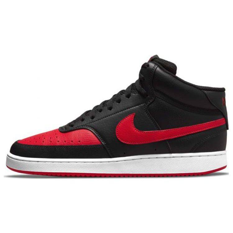 Nike Court Vision Mid Bred Herr Sneakers Svart University-Röd Vit DM8682-001 cm
