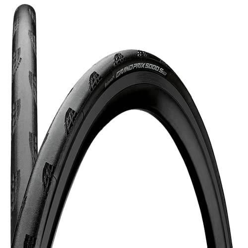 Set of two Continental Grand Prix 5000 S TR tubeless tires x (25-622 (700 25C), black) [Used] svart