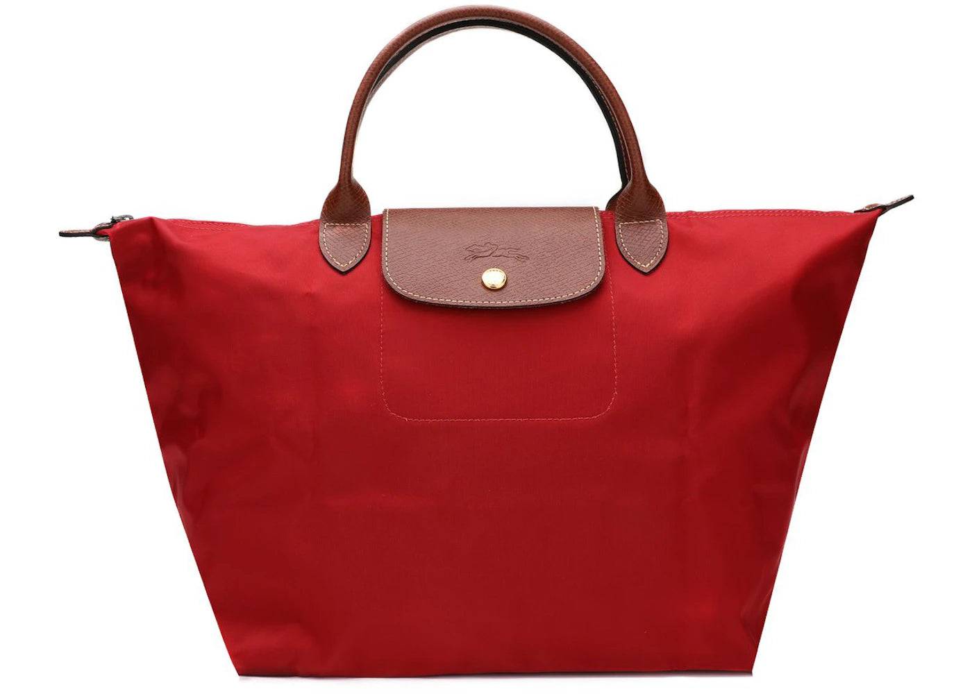 Longchamp Le Pliage Top Handle Bag M Red - One Size (One Size)
