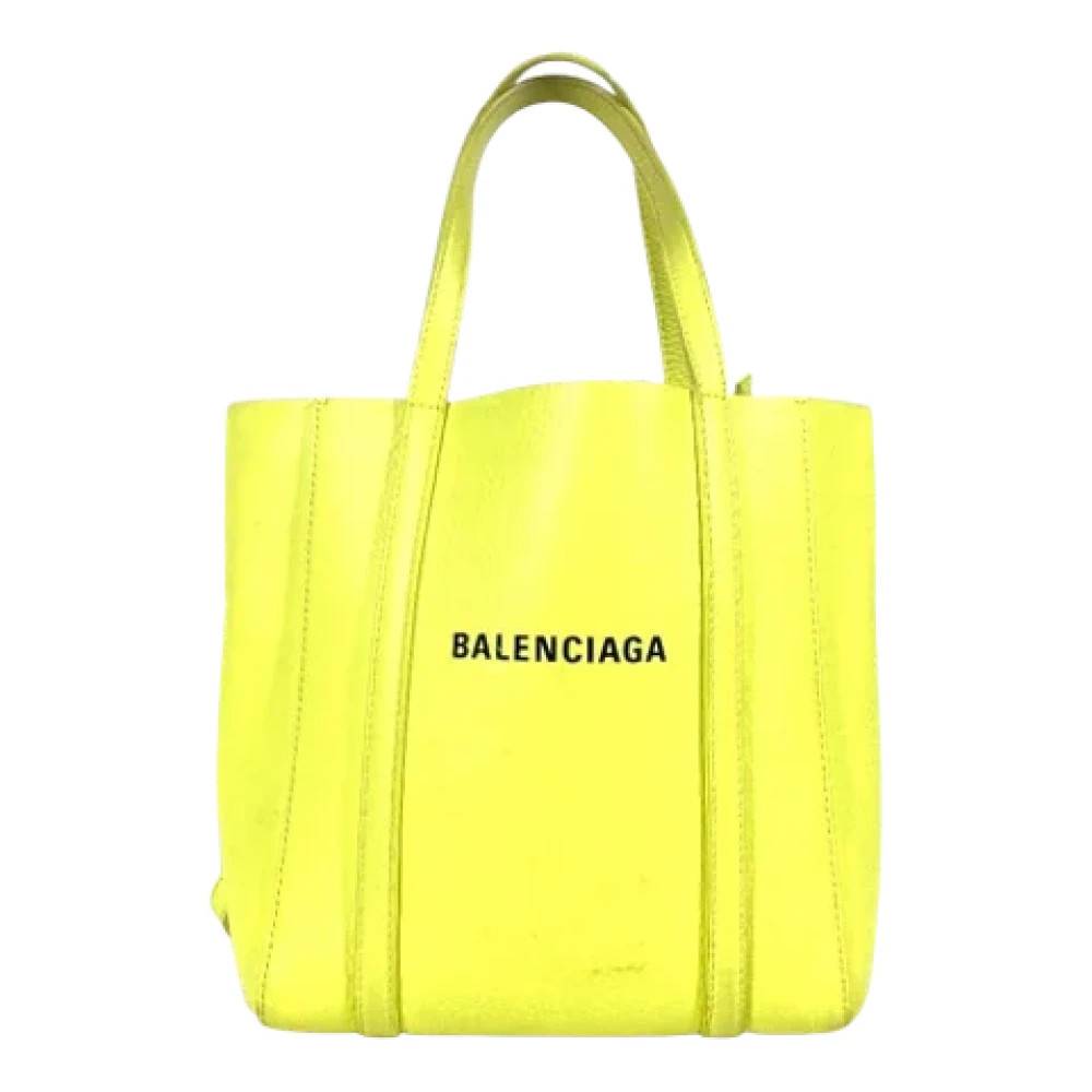 Balenciaga Vintage Pre-owned Laeder balenciaga-tasker - Vintage - Dame - Gul - ONE SIZE -