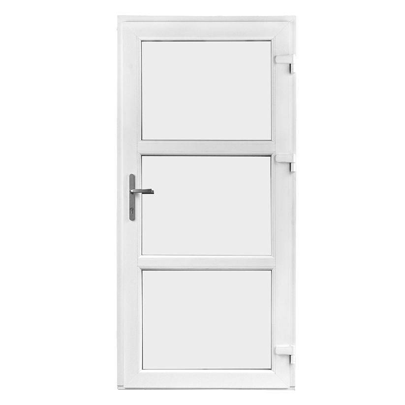 Facadedør / terrassedør med 3 glas 95 x 198 - Venstre ind