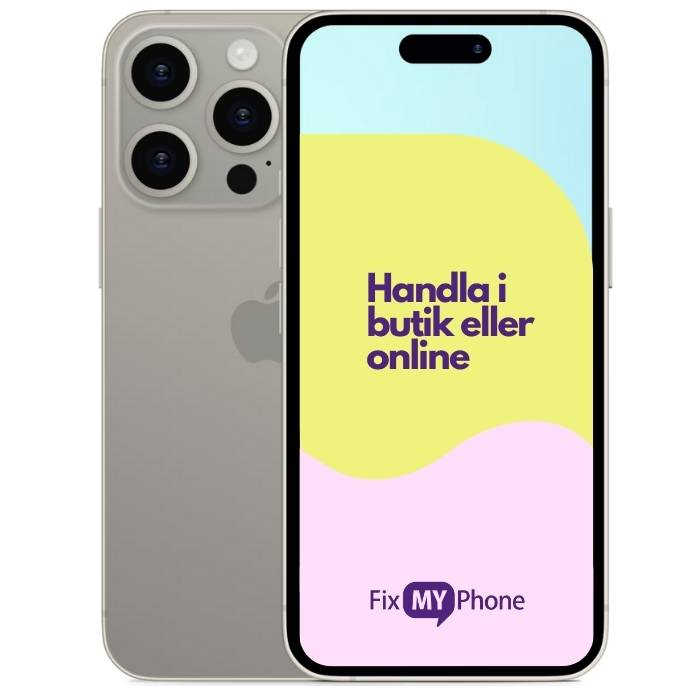 iPhone 15 Pro Begagnad Titanium 256 GB Klass B