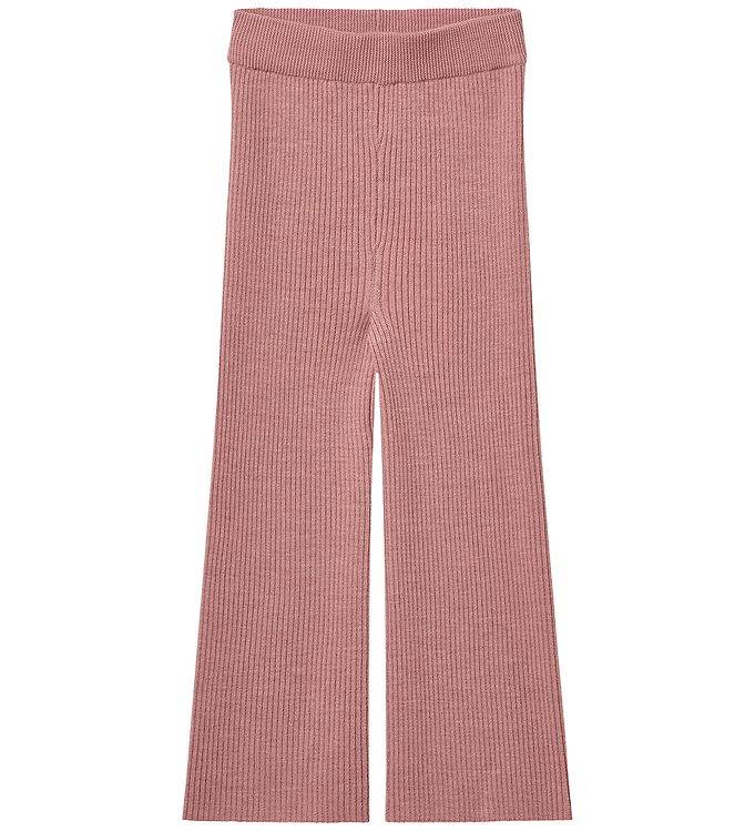 Copenhagen Colors Bukser - Uld - Rib - Winter Rose - Copenhagen Colors - 5 år (110) - Bukser - Uld