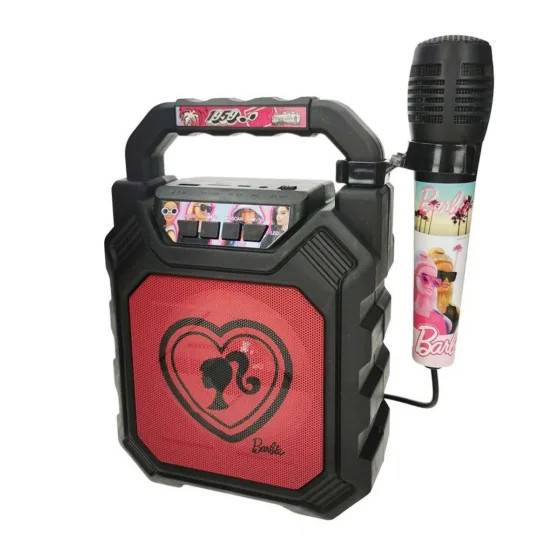 Barbie Högtalare Med Mikrofon Karaoke Maskin Barn 044207 musik lek design sång