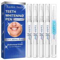 Teeth Whitening Stift,4 Zahnaufhellung Stift,1 Desensibilisierungs-Stift,20% PAP Natürliches Zähne Aufhellen-Gel,Schnelles Aufhellen,Sanftes & Zahnschonendes Bleichen