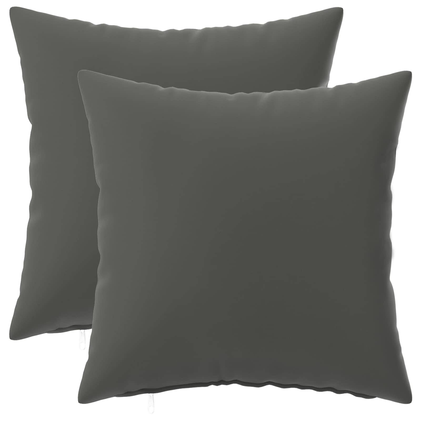 vidaXL Kuddöverdrag 2 pcs HEERLEN Antracit 40 x 40 cm Polyester