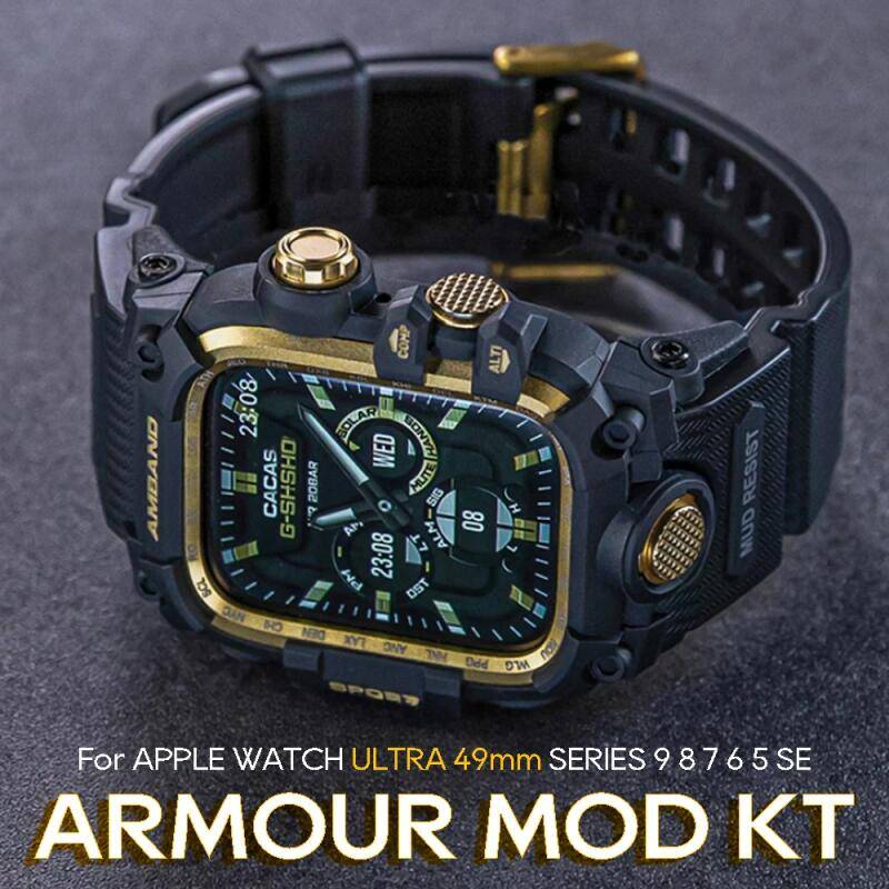 New Design Mod Kit For Apple Watch Ultra 1 2 3 49mm 11 10 9 8 7 6 SE3 5 4 Refit Case For iWatch Series 46mm 45mm 44mm Correa