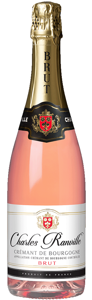Charles Ranville Crémant de Bourgogne Rosé Brut.