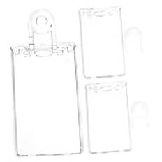 SHINEOFI 2 Set Genomskinlig Korthållare Genomskinlig Id-Hållare Id-Skydd Plast Id-Korthållare Plastbricka Hållare Id-Korthållare För Märken Korthållare Genomskinlig Namnskylt 3st*2