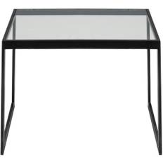 Englesson Square Sidebord 56x41x43 Cm /glas - Sidebord & Aflastningsbord Hærdet Glas Sort - 4492GL