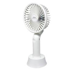 WINTECH Mobile 2WAY Handy Fan with Rechargeable Battery White 2000mAh Tabletop Stand Included Built-in 2WHF-653W vit