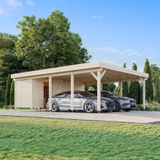 Palmako Carport Karl 40,6 M² + Förråd Ingen, Obehandlad