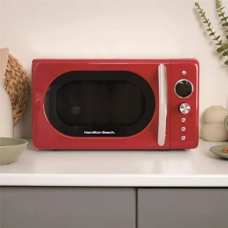 Hamilton Beach 20L Retro mikrovågsugn – Röd