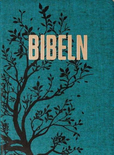 Bibel 2026 (blågrön) - tygklädd med tumindex, utan noter