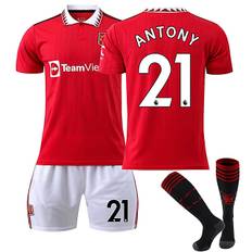 Manchester United 22-23 Hjemtrøje ANTONY Nr 21 Fodboldtrøje sæt