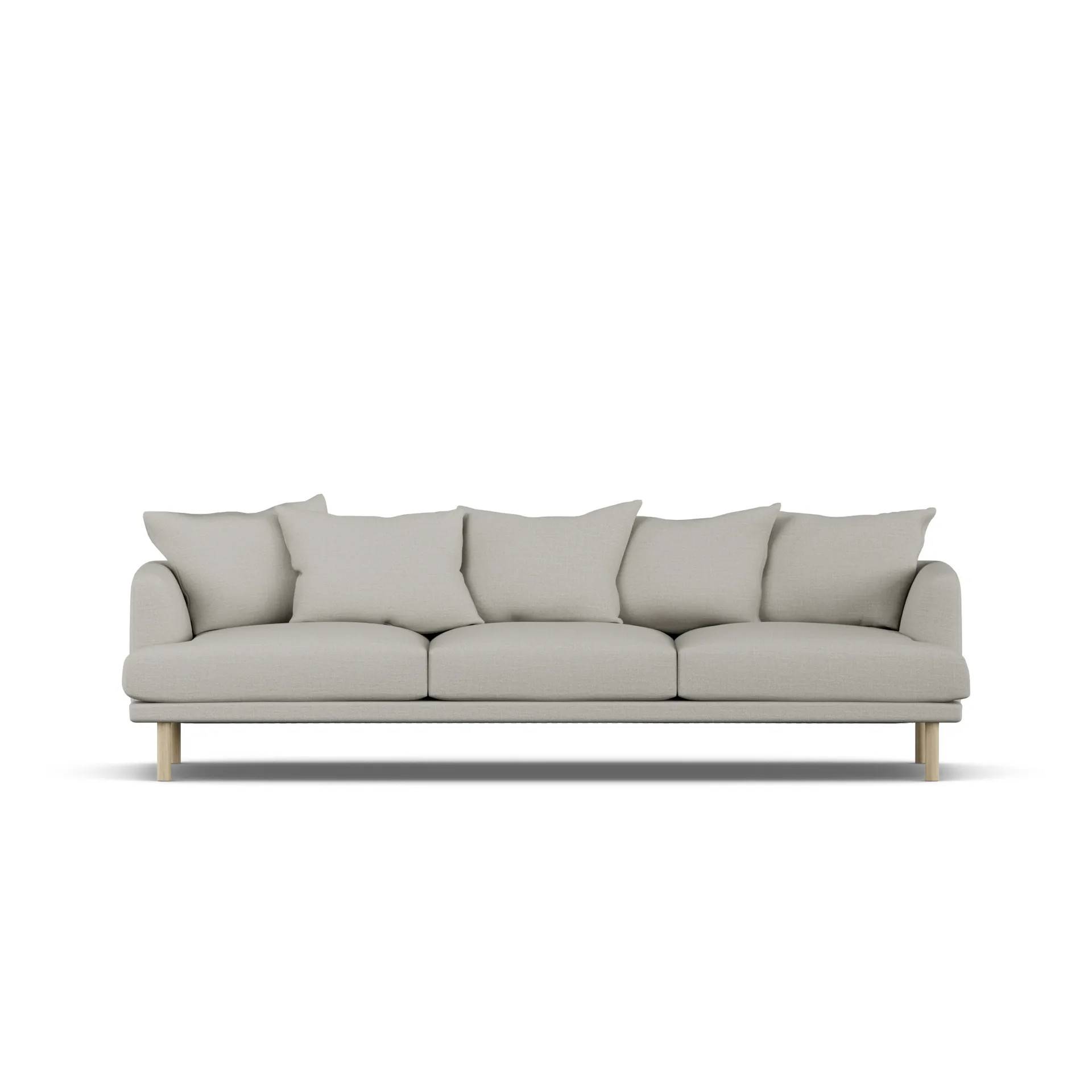 1898 Sjövik soffa Same Grey 6673-vitoljad ek, 3,5-sits