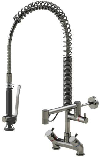 Kriss Smart Clean förduschbord 2/hål 2/handtag syrafast rf stål
