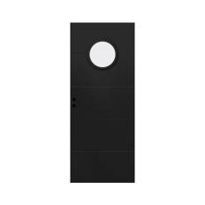 Innerdörr Ingarö Grunda Design 8 X 20, Frostat Glas, Svart