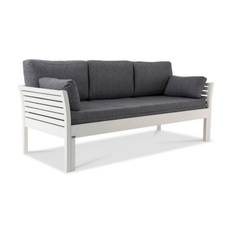 Kanerva Bäddsoffa Ram 190 cm Vit - Tyg