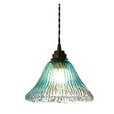 Grönt glas taklampa Stor bondgård V-intage enkel hänglampa Modern modern ljuskrona - kustnära tak taklampa, vägglampor