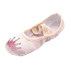 Gymnastikskor, hall, flicka, varm, dans, balett, prestanda, inomhusskor, yoga, dansskor, sneakers, flickor, fodrade, Roséguld, 27 EU