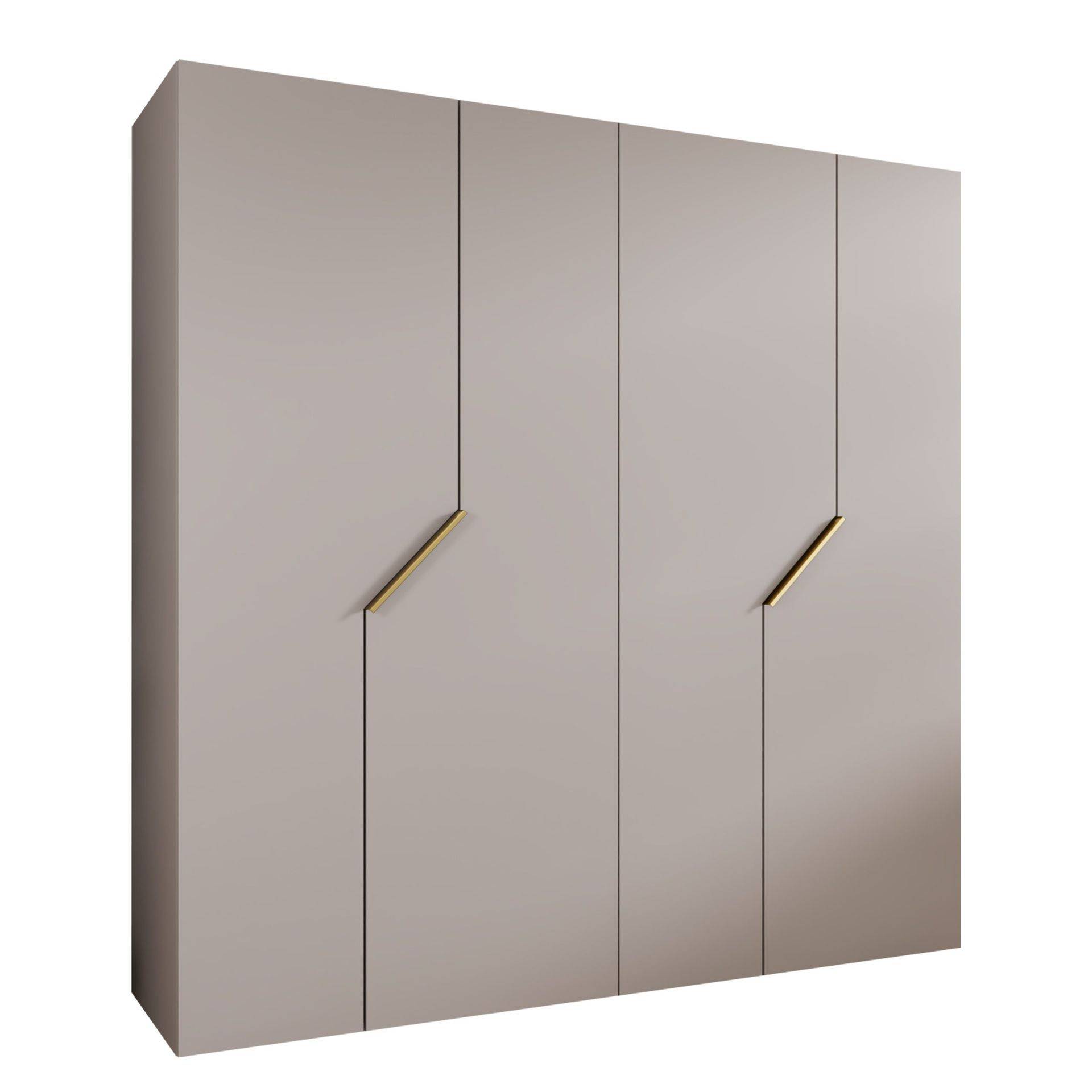 Eikra Garderob 200 cm - cashmere & garderobssystem Beige,Guld