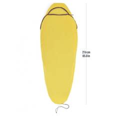 Sheet Sea to Summit Reactor Sleeping Bag Liner Mummy Drawcord Compact (gul)