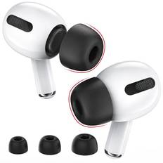 Ahastyle AirPods Pro 2 (3-pack) Ear Tips i memory foam - strl S/M/L, svart
