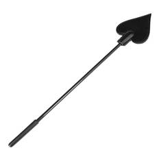 LateToBed BDSM Line Ace of Spades Riding Crop Black - svart