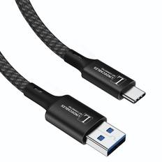 LindeCables USB-C til USB-A 3.2 Gen.1 Premium kabel - 3 m Sort Type: USB-C til USB-A Strømforsyning: Kan levere op til 5V, 3A (15W) Dataoverførselshastighed: Op til 5 Gbps Kompatibilitet: Kompatibel med en bred vifte af USB-C og USB-A enheder Holdbarhed: Robust aluminiumshus af høj kvalitet kombineret med et holdbart, flettet kabel for øget styrke og fleksibilitet.