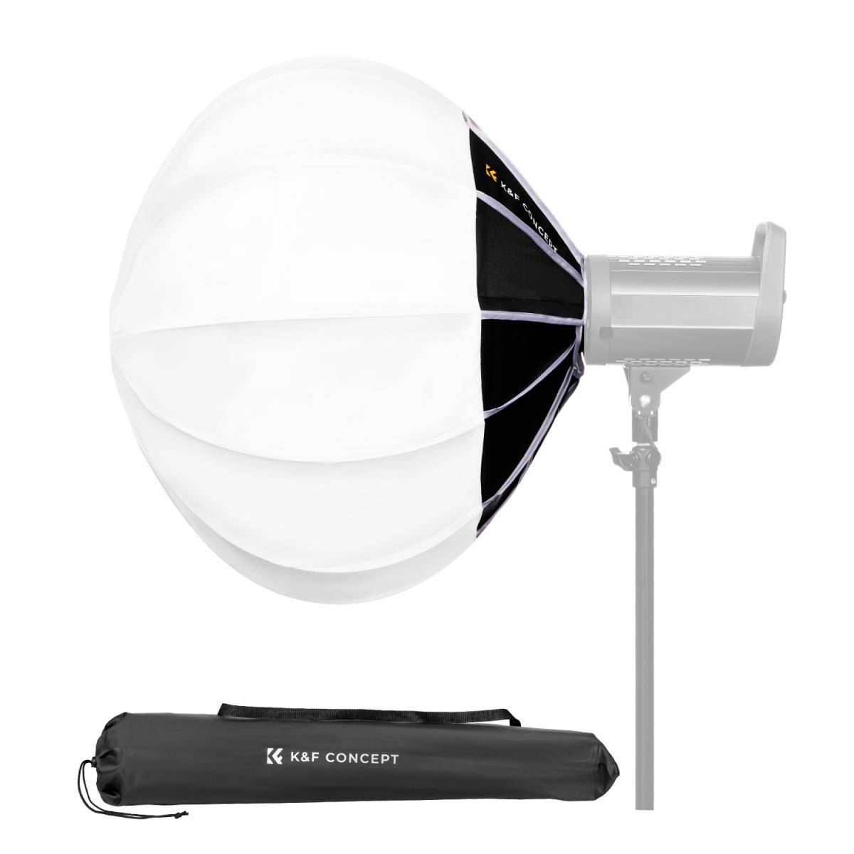 KENTFAITH 33.5" / 85cm Softbox Lantern Soft Light Modifier Quick Release Light Diffuser Softbox Compatible with Bowens Mount with Carrying Bag for Photography Studio Speedlite Flash and Monolight