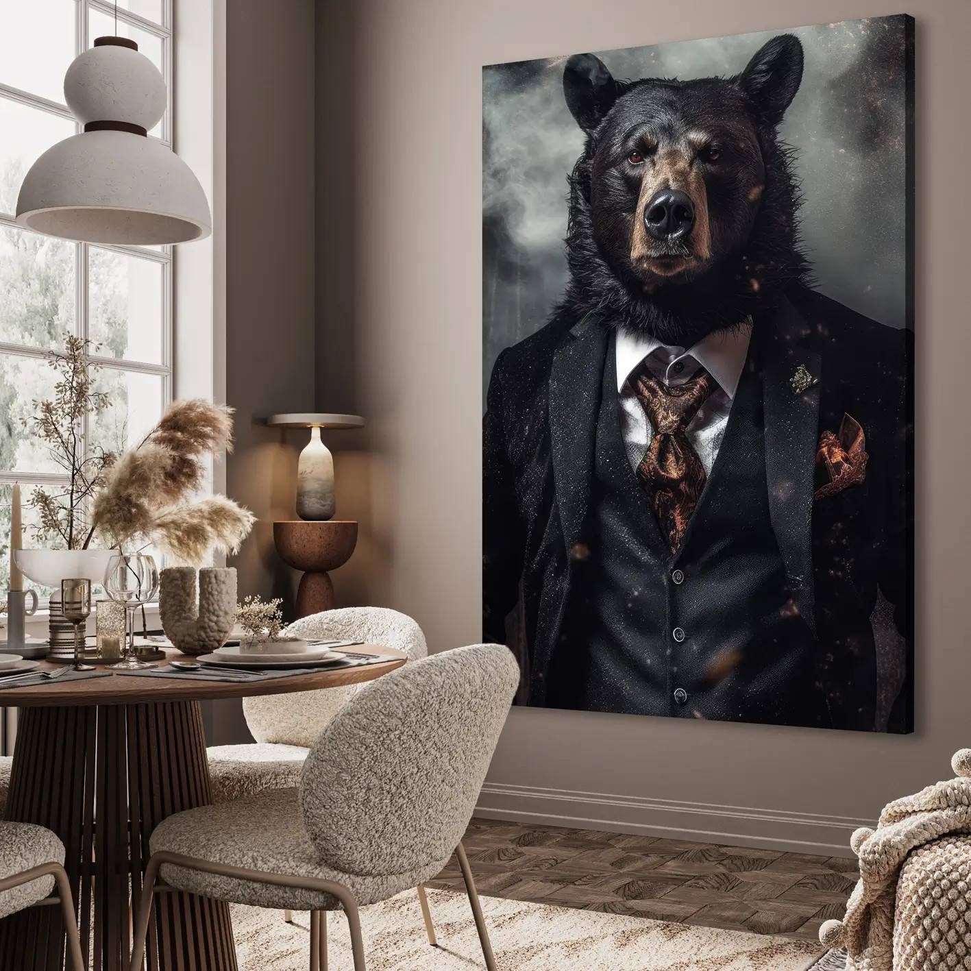 Canvastavla - Bear of Style