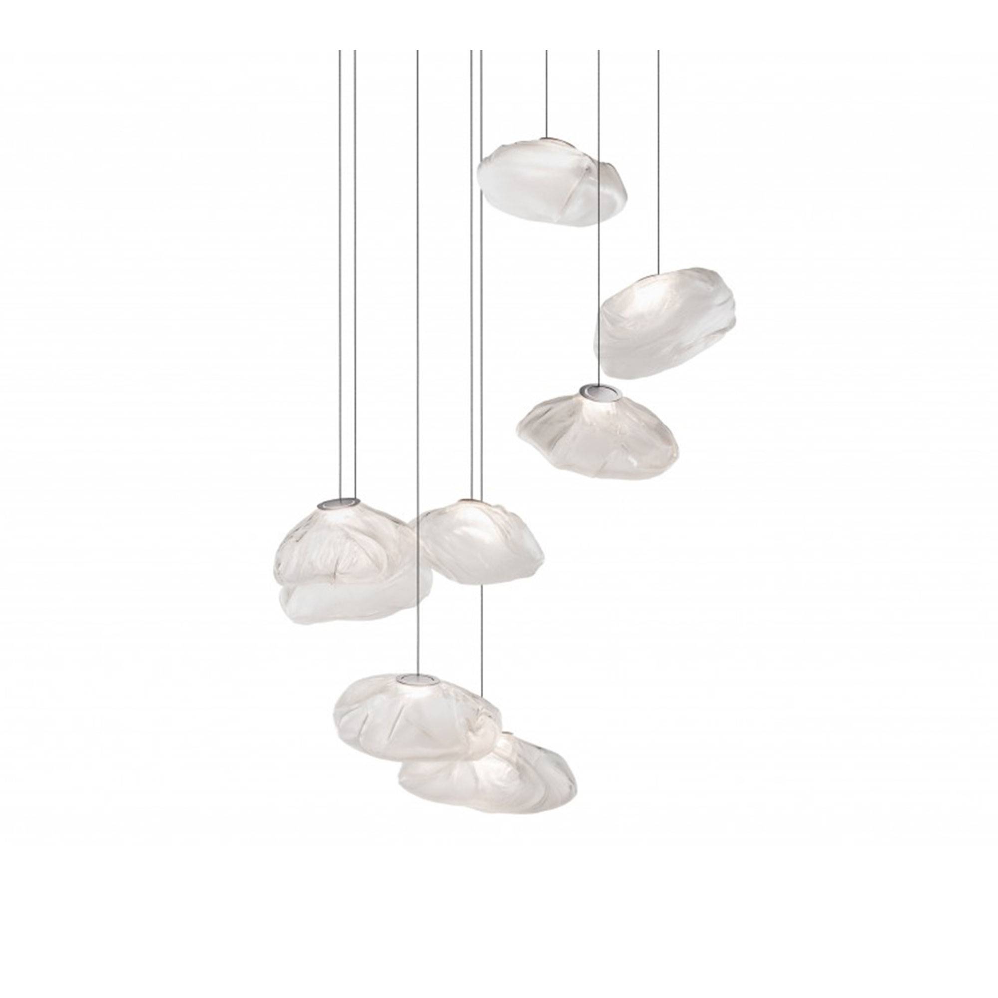 Bocci - 73.8 pendant lamp round canopy clear - Pendellampor - Omer Arbel - Transparent