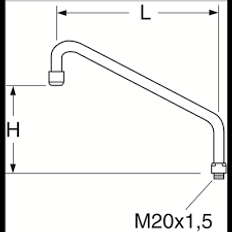 Utloppspip 250 mm, Gustavsberg -trasig förpackning