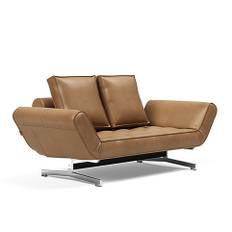Innovation Living Ghia Chrome Daybed Faunal Brown