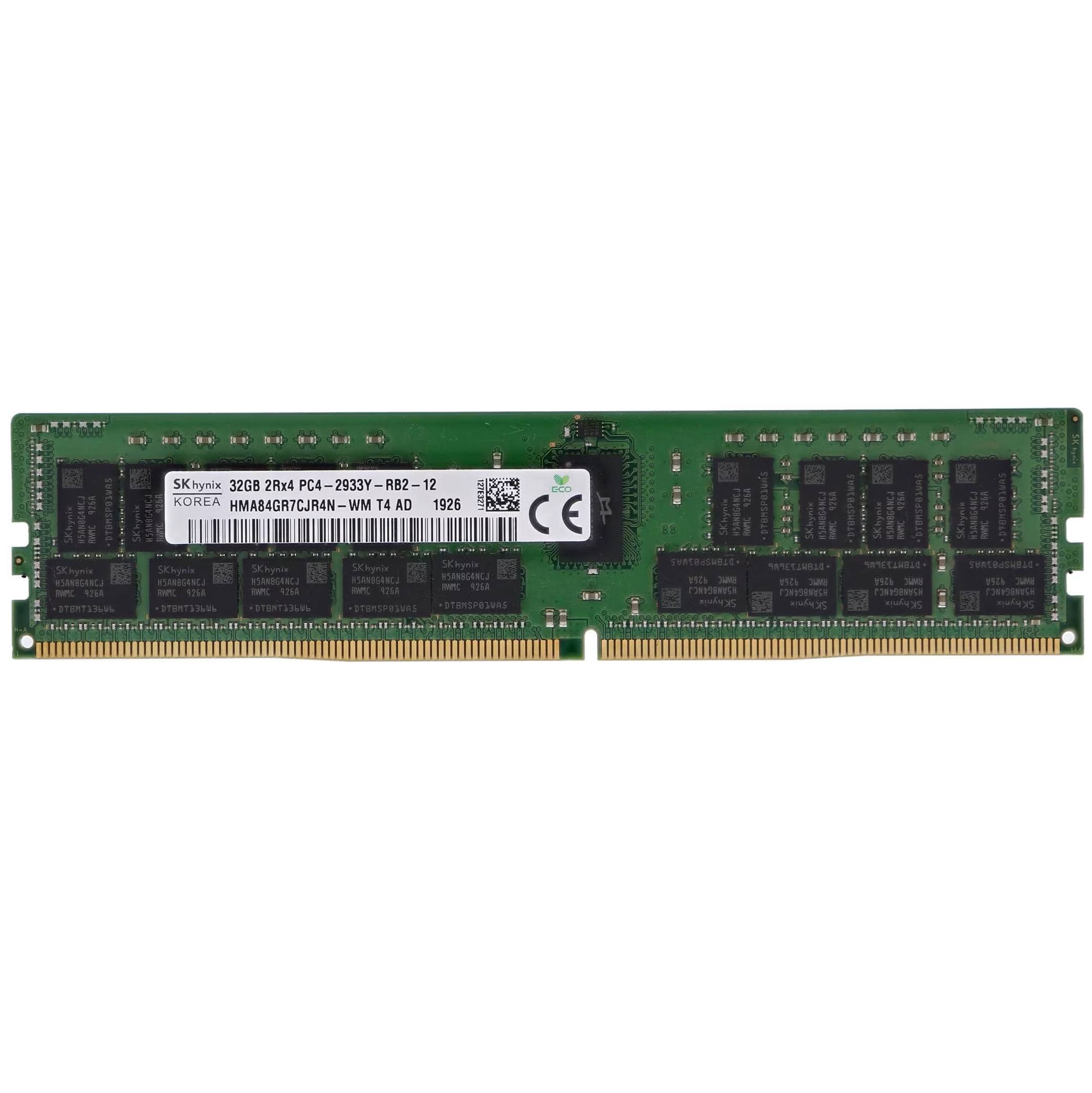 Begagnat SK Hynix 32GB 2Rx4 PC4-23400 DDR4-2933MHz ECC Registered RDIMM HMA84GR7CJR4N-WM