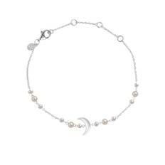 ByBiehl Summer Moon armbånd i sølv med perle