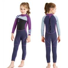 Barn våtdräkt i ett stycke neopren baddräkt Solskyddande för surfing Dykning Simning Båtliv på vintern S