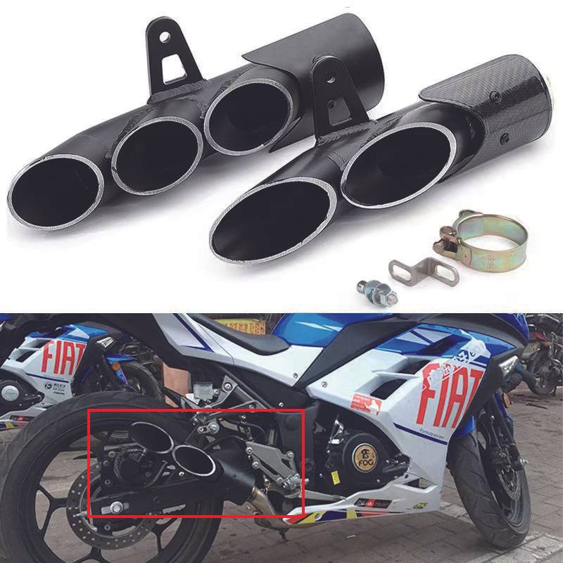 Universal 51mm Slip-on Motorcycle Pit Bike Exhaust Pipe Muffler R6 For Honda Yamaha Suzuki Kawasaki Benelli